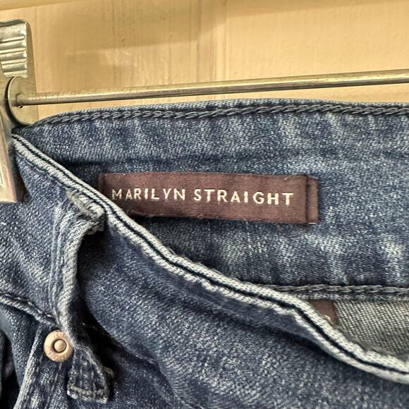 NYDJ Marilyn Straight Jeans Plus Size 18WP Dark Blue Lift Tuck Technology Denim - Picture 4 of 9